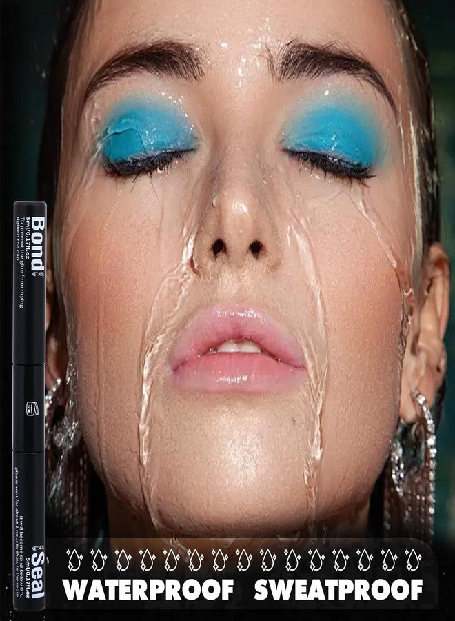 zanlufly Lash Glue Waterproof Eyelash Glue Strong Hold Lash Cluster Glues 2 in 1 Lash Bond and Seal for Lash Extension Long-Lasting Eyelash Adhesives DIY Lashes at Home by zanlufly - Image 4